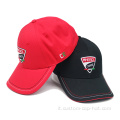 Cappellino da baseball di alto profilo con logo ricamato in 3D